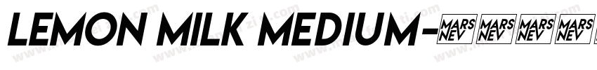 LEMON MILK Medium字体转换